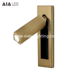 China hotel led flexible arm headboard reading wall light/led reading lamp/book bedside wall light supplier