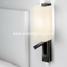 China Classical fabric shade flexible reading wall lamp & inside bed wall light headboard wall light for hotel guest room supplier