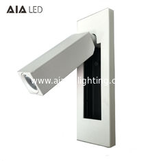 China embed mounted led bed wall lamp&amp;indoor led bedside wall light &amp;led led wall reading light for top hotel supplier