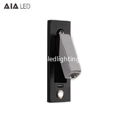 China Hotel project bedside backboard lamp custom LED reading wall light bed wall light mobile phone USB charging with switch supplier