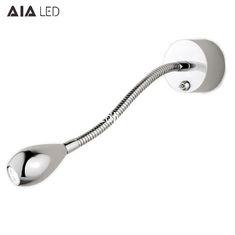 China IP40 more flexible bedside wall lamp 3W Indoor LED gooseneck wall light bed wall light for hotel supplier