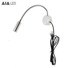 China IP40 USB surface mounted flexible reading wall light 3W Interior headboard wall lighting for bedside supplier