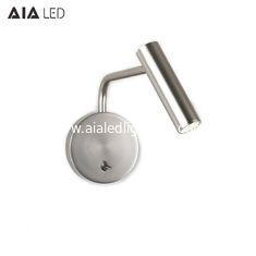 China Gold led headboard wall light/rotate led bedside wall light/led bed reading wall light for hotel supplier