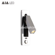 China Modern usb led bed wall light IP20 led wall bedside light 3W led headboard wall lights supplier