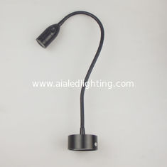 China IP40 surface mounted flexible reading wall light indoor 3W Interior LED bedside wall light for hotel supplier