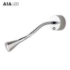 China IP40 led gooseneck reading wall light 3W led bedside wall light headboard wall light for villa decoration supplier