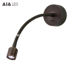 China Surface mounted inside gooseneck reading light 3W led reading wall light bedside wall light supplier