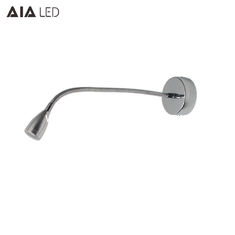 China IP40 surface mounted flexible led reading wall light 3W Interior LED bedside wall light for bedside supplier