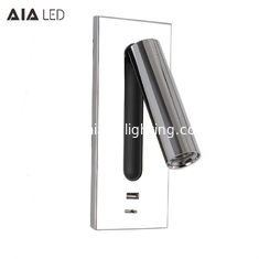 China Modern plating chrome bedside reading lamp/indoor bed wall light headboard wall light for apartment decoration supplier