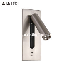 China Brushed bedside wall light embed mounted bed wall lamp inside 3W led wall bedroom lights supplier