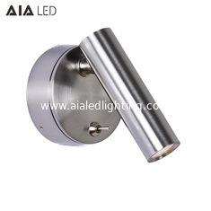 China Surface brushed sliver indoor LED wall light for hotel&amp; led bed wall light for bedroom supplier