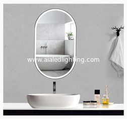 China Factory direct bathroom mirror light oval waterproof and haze-proof light luxury hotel toilet glass mirror lamp supplier