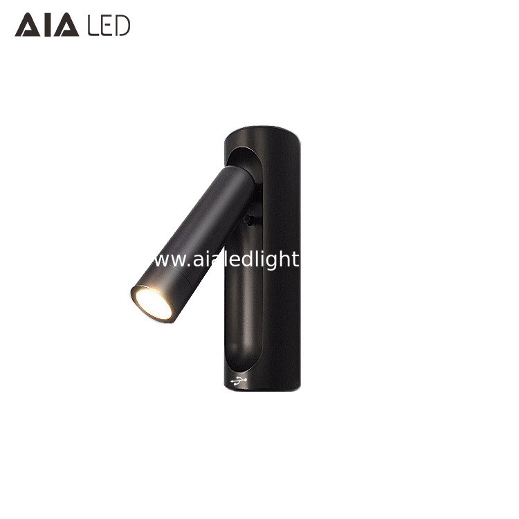 USB surface mounted bed head wall light bedroom led reading wall lamp