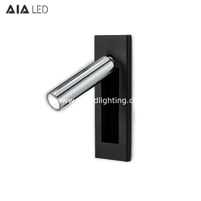 Aluminum recessed mounted headboard reading light LED bed wall lamp/led