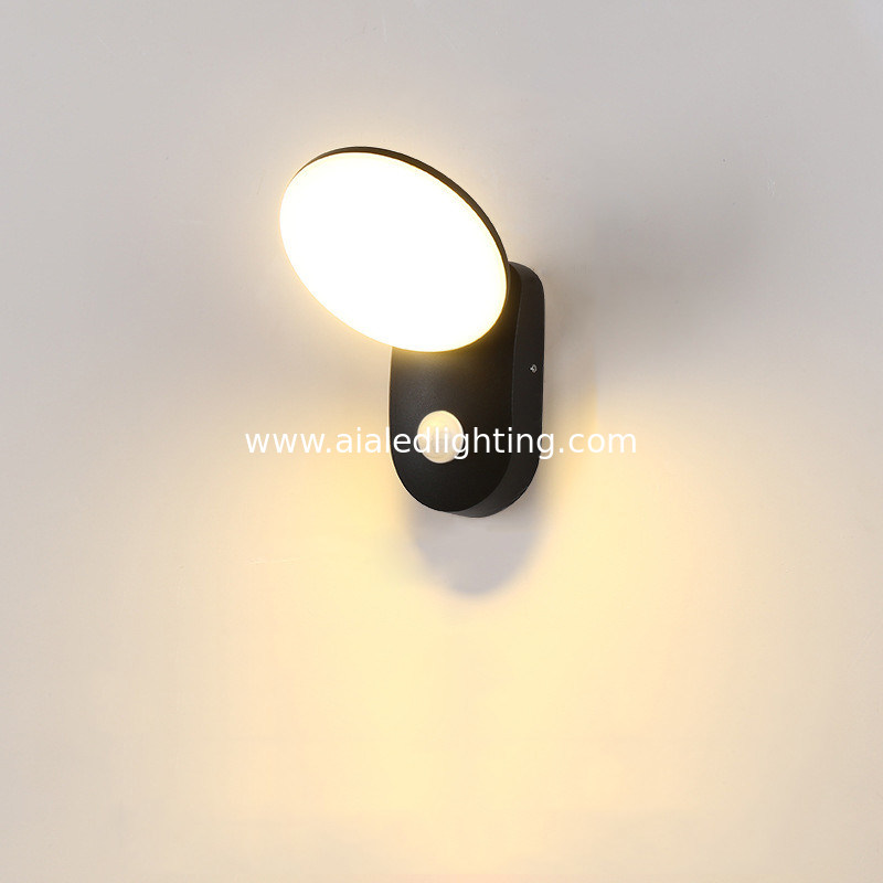 PIR sensor exterior acrylic wall lamp 6W led wall light fittings led