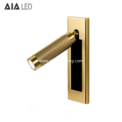 Modern Bedroom Bedside Reading Book Wall Mounted Lamp Luxury Home Hotel Decor Adjustable Gold Led Wall Light Sconce supplier