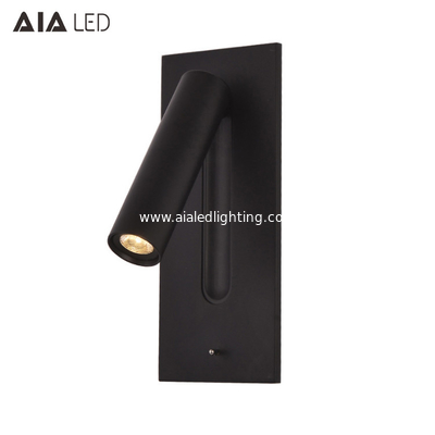 3W switch headboard reading light modern bedside led wall lamp reading wall light for villa projects supplier