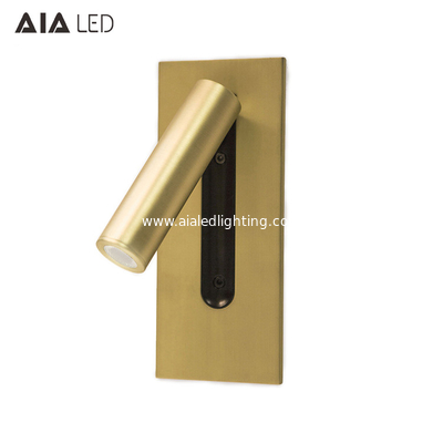 Bedside Bedroom book lights Aluminum bed board Reading Light Gold Modern Hotel Home Interior LED Wall Lamps Sconce supplier