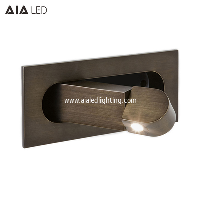 Recessed Hotel Reading Book Wall Lamp Modern Interior Bedroom Bedside Home Decor Folding Adjust Angle Wall Light Sconce supplier