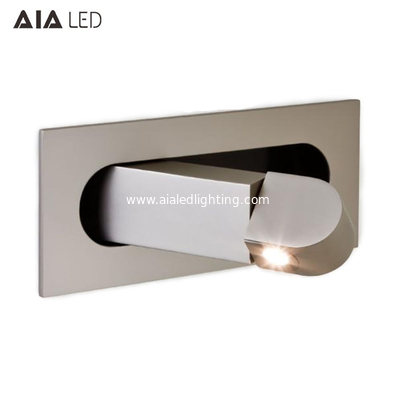 Recessed Hotel Reading Book Wall Lamp Modern Interior Bedroom Bedside Home Decor Folding Adjust Angle Wall Light Sconce supplier