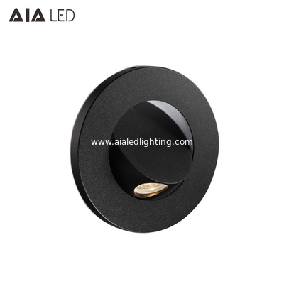 Modern Simple Design Circular Led Wall Light 3W COB Aluminum Recess Mounted Wall Lamp For Home Villa Hotel Sconces Light supplier