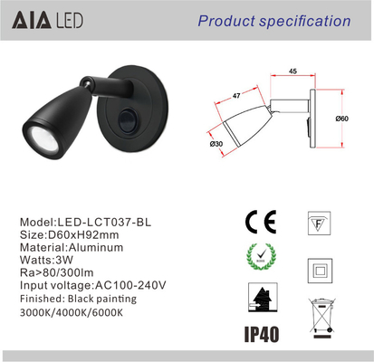 Surface mounted hotel 3W pulldown led bed wall lamp for bedroom accordion wall lamp for bedside supplier