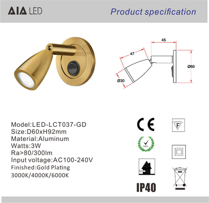 Surface mounted hotel 3W pulldown led bed wall lamp for bedroom accordion wall lamp for bedside supplier