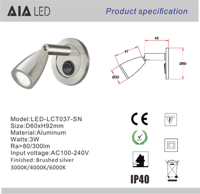 Surface mounted hotel 3W pulldown led bed wall lamp for bedroom accordion wall lamp for bedside supplier