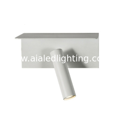 Special for simple hotel engineering multifunctional bedside wall light USB charging LED reading wall light supplier