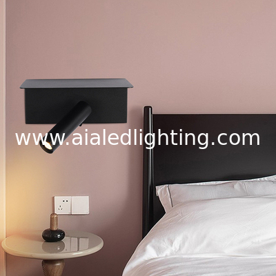 Special for simple hotel engineering multifunctional bedside wall light USB charging LED reading wall light supplier