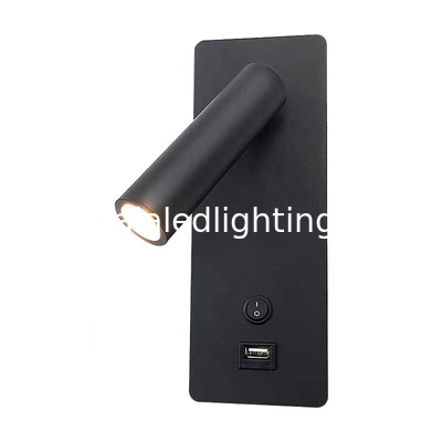 Modern minimalist 5V USB adjustable bedside wall lamp hotel headboard reading lamp bed board reading light supplier