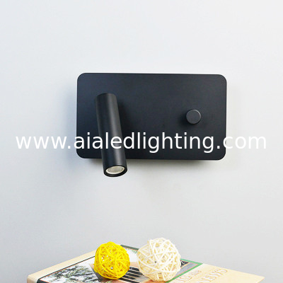 Dimmable switch bedside wall lamp bracket light hotel bedroom headboard reading lamps bed wall lamp supplier