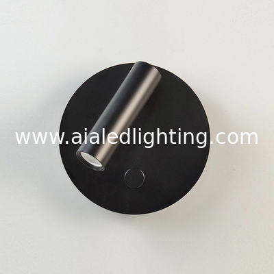 Manufacturer Creative rotating wall lamp bedside wall light bedroom hotel with switch spotlight reading lamps supplier