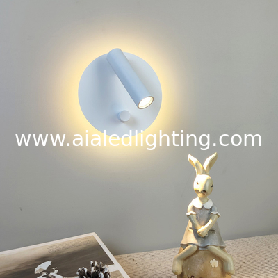 Manufacturer Creative rotating wall lamp bedside wall light bedroom hotel with switch spotlight reading lamps supplier