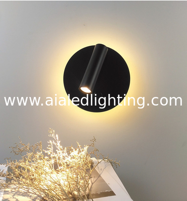 Manufacturer Creative rotating wall lamp bedside wall light bedroom hotel with switch spotlight reading lamps supplier