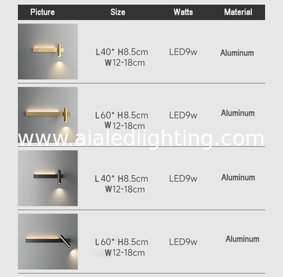 led reading wall lamp minimalist living room decoration creative simple modern bedside wall light bedroom light supplier