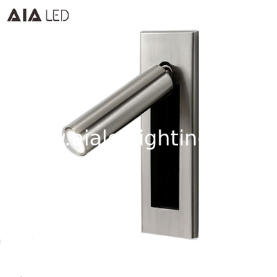 Recessed mounted any finish reading wall light 3W led wall lamp led reading bedside lights supplier