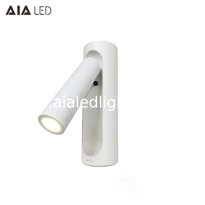 USB bed head wall light bedroom led bedside reading lamp hotel bedhead reading light by CNC supplier