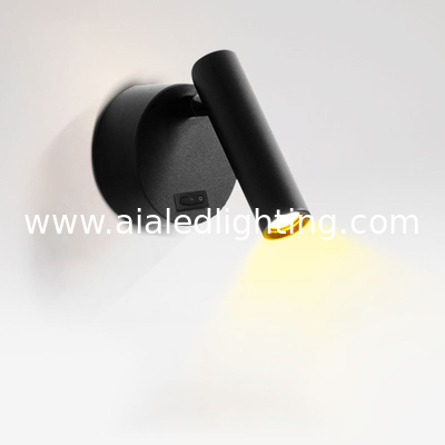 Wall mounted european style BJB switch 3W led reading wall light bedside indoor led headboard wall light supplier