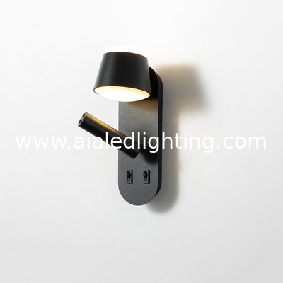 Bedside wall lamp acrylic atmosphere light bedroom flexible wall lamp home villa headboard reading light hotel supplier