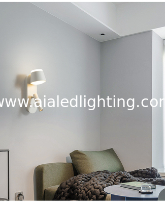 Bedside wall lamp acrylic atmosphere light bedroom flexible wall lamp home villa headboard reading light hotel supplier