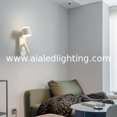 Bedside wall lamp acrylic atmosphere light bedroom flexible wall lamp home villa headboard reading light hotel supplier
