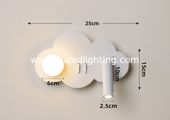 Bedroom bedside reading wall lamp creative full acrylic ball eye protection spotlight modern sofa background wall lamps supplier