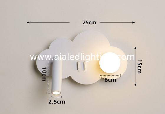 Bedroom bedside reading wall lamp creative full acrylic ball eye protection spotlight modern sofa background wall lamps supplier