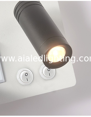 Multifunctional hotel villa apartment reading wall lamp USB Type-C wireless charger socket bedside light bedroom lamp supplier