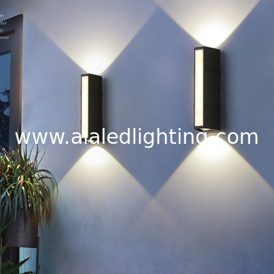 External wall lamps waterproof garden light staircase wall lamp surface three sides luminous wall light supplier