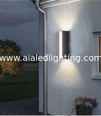 External wall lamps waterproof garden light staircase wall lamp surface three sides luminous wall light supplier
