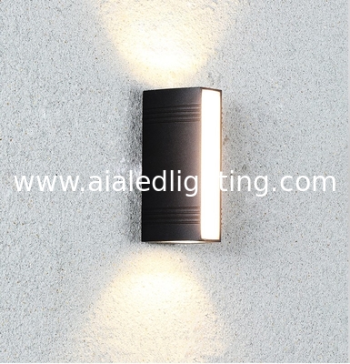 External wall lamps waterproof garden light staircase wall lamp surface three sides luminous wall light supplier
