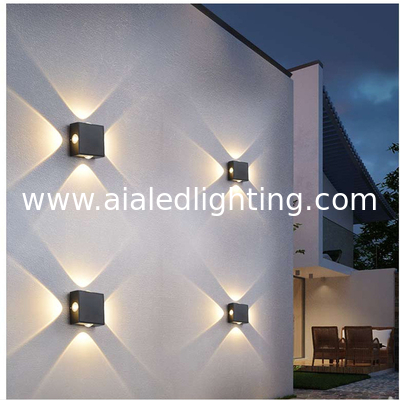 Stairs aisle corridor wall light modern LED balcony four sides wall lamp bathroom KTV outdoor wall lighting supplier