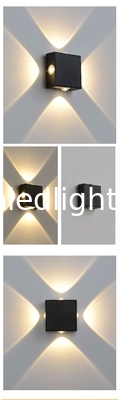 Stairs aisle corridor wall light modern LED balcony four sides wall lamp bathroom KTV outdoor wall lighting supplier